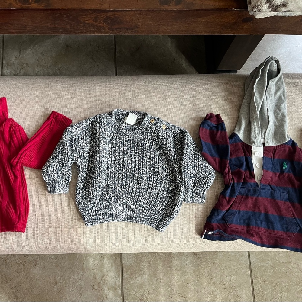 Ralph Lauren Winter baby bundle-sweaters-turtlenecks-long sleeves-5 items(6M)